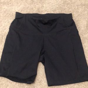 Black biker shorts